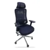 Ergonomic Mesh Office Chair RT-8098 with Headrest (navy) - office furniture in Jeddah