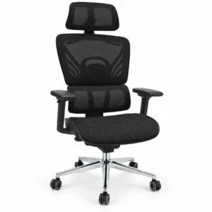 Ergonomic Mesh Office Chair RT8021 with Headrest in black