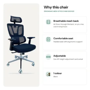 Why choose the Ergonomic Mesh Office Chair SDGX123 for your office in Jeddah