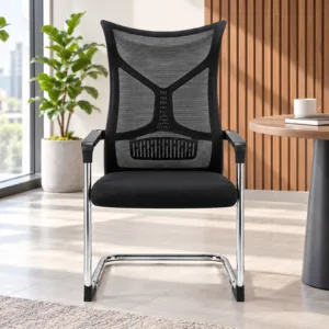 High-Back Mesh Visitor Chair 106 in a modern office