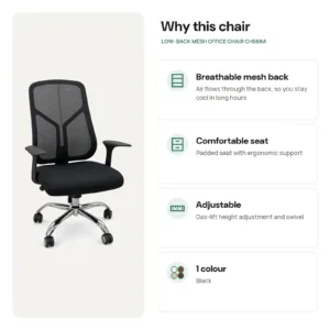 Why choose the Low-Back Mesh Office Chair CH588A for your office in Jeddah