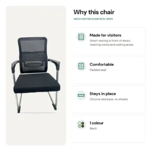 Why choose the Mesh Visitor Chair SFZV-B909 for your office in Jeddah
