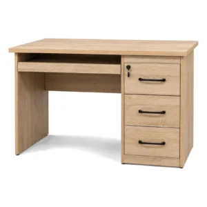 Model 1012 Computer Desk with Keyboard Tray & Lockable Drawers on a white background
