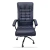 Quilted Leather Executive Chair RT8001 (black) - office furniture in Jeddah