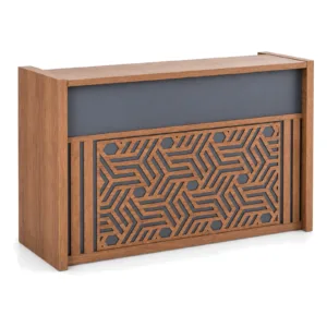 Reception Counter with Pattern Front - angle view