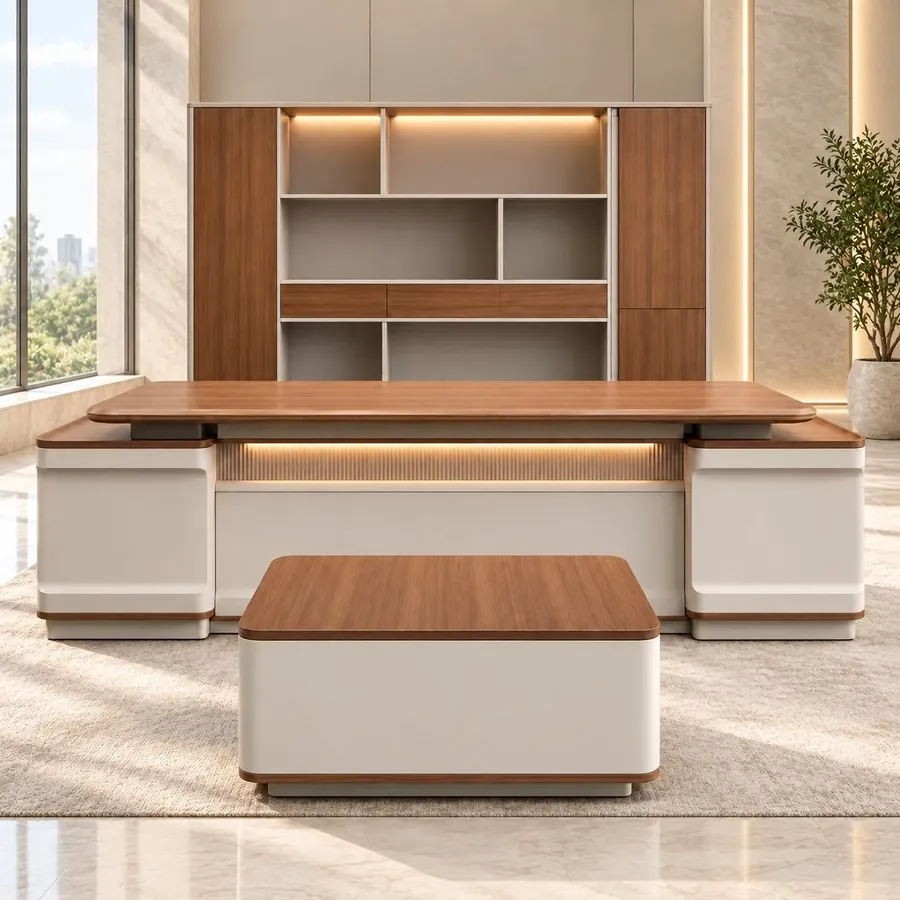 Manager's office with executive desk set